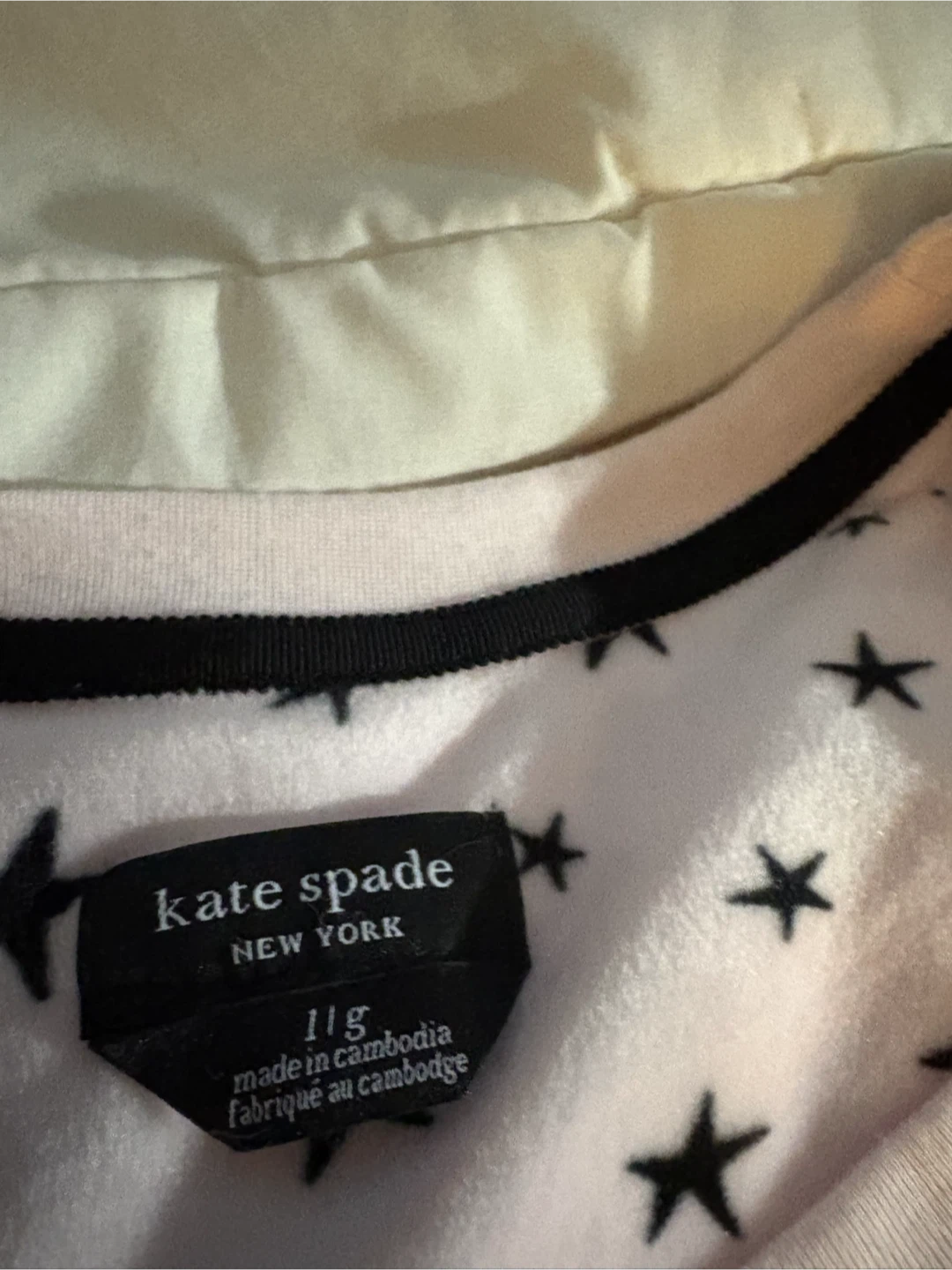 Kate Spade pjs fleece long sleeves and pants - large - photo 2