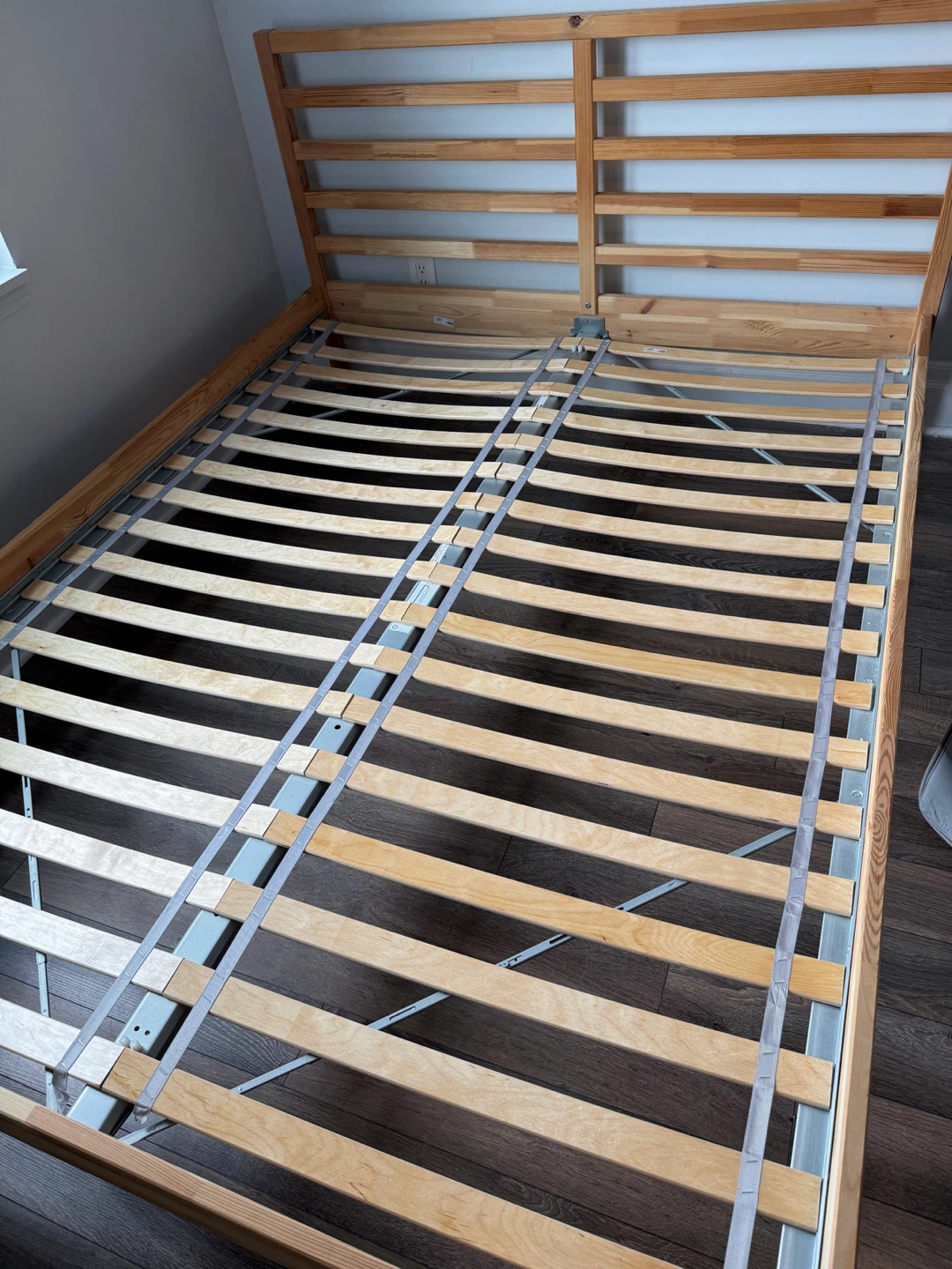 IKEA TARVA Queen Bed Frame with LURÖY Slats