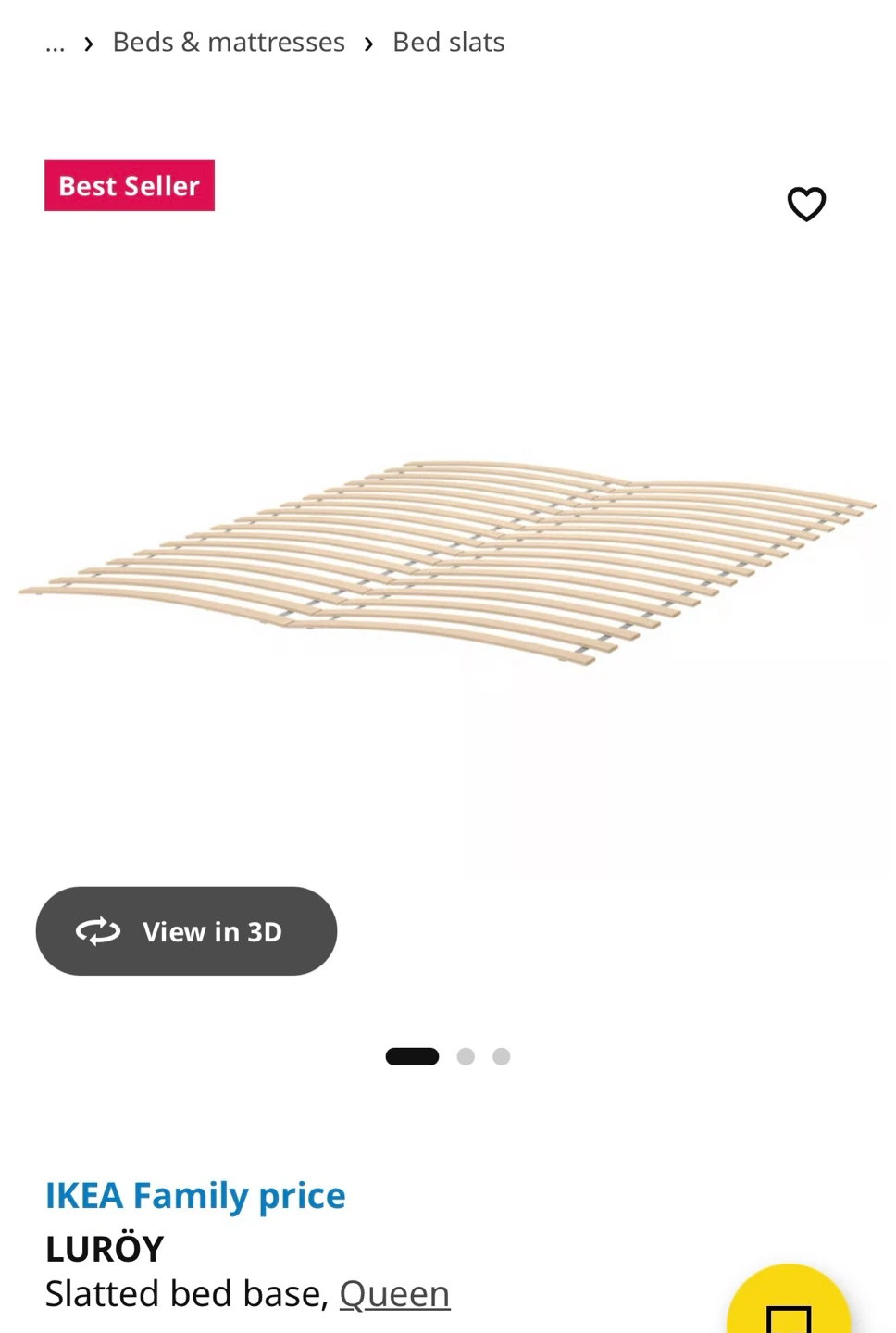IKEA TARVA Queen Bed Frame with LURÖY Slats - photo 4