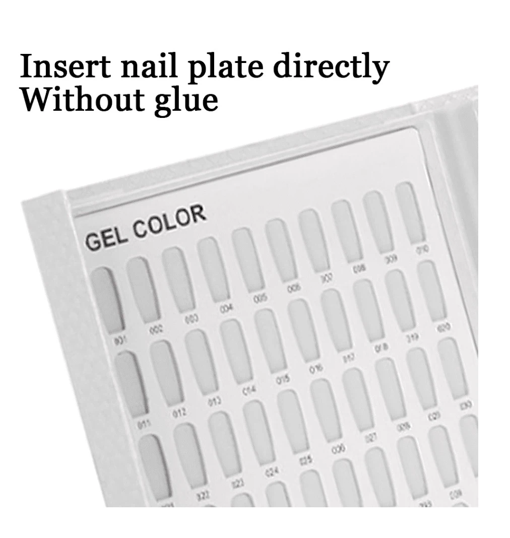 New 120 Gel Nail Polish Color Display Chart Book Card - White - photo 3