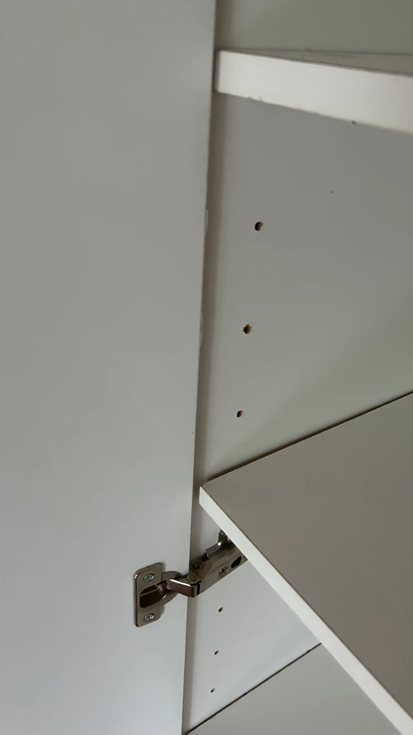 White Storage Cabinet with Shelves - photo 3