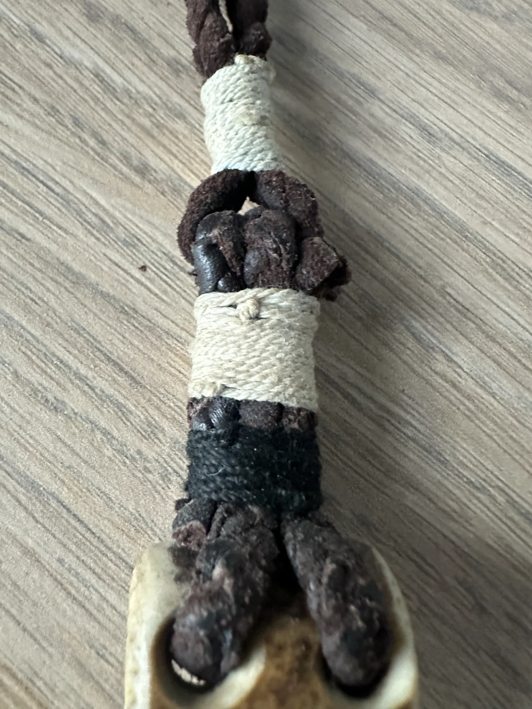 VINTAGE NATIVE SAMI DEER ANTLER NECKLACE INDIGENOUS JEWELLERY - photo 5