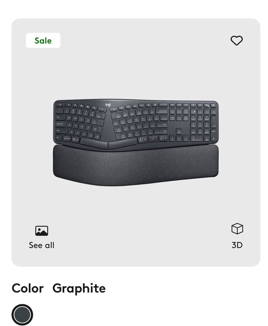 ergonomic keyboard logitech