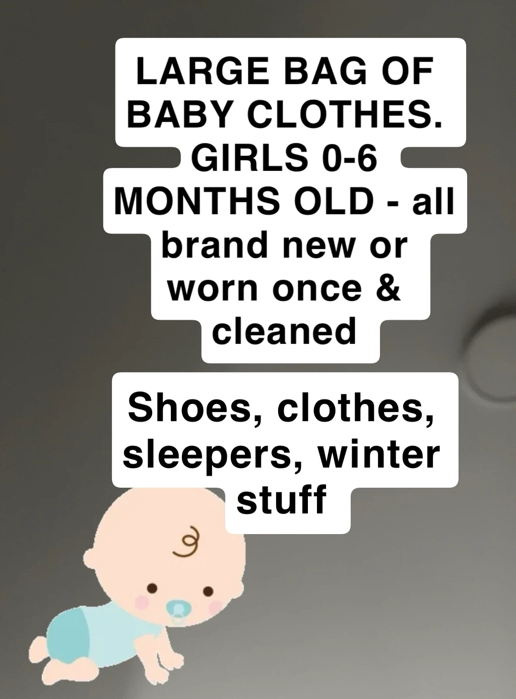 Large Bag of Baby Clothes - Girls 0-6 Months