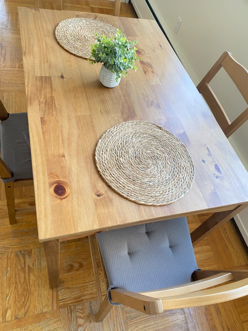 IKEA dining table and four chairs - photo 2
