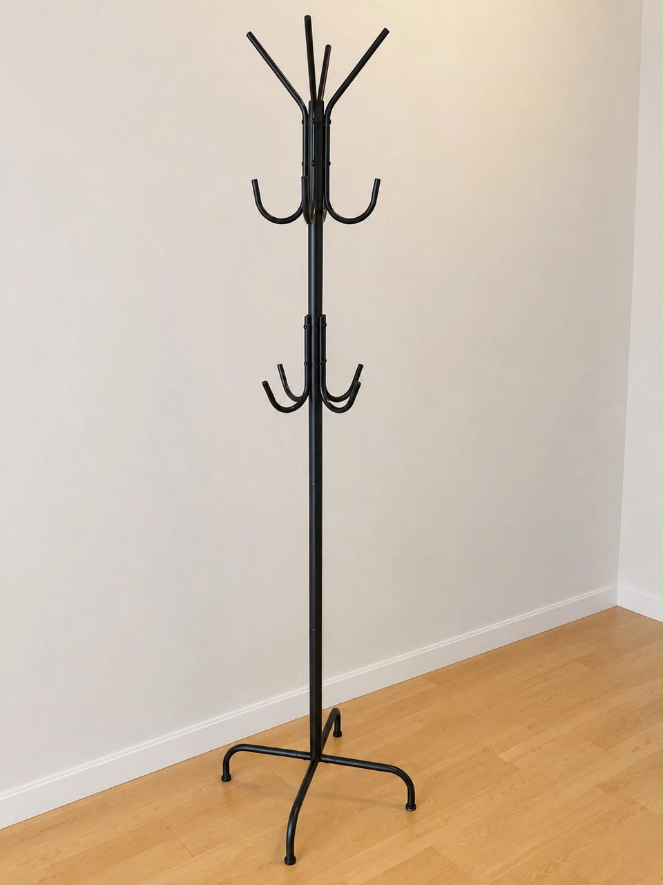 Black coat rack