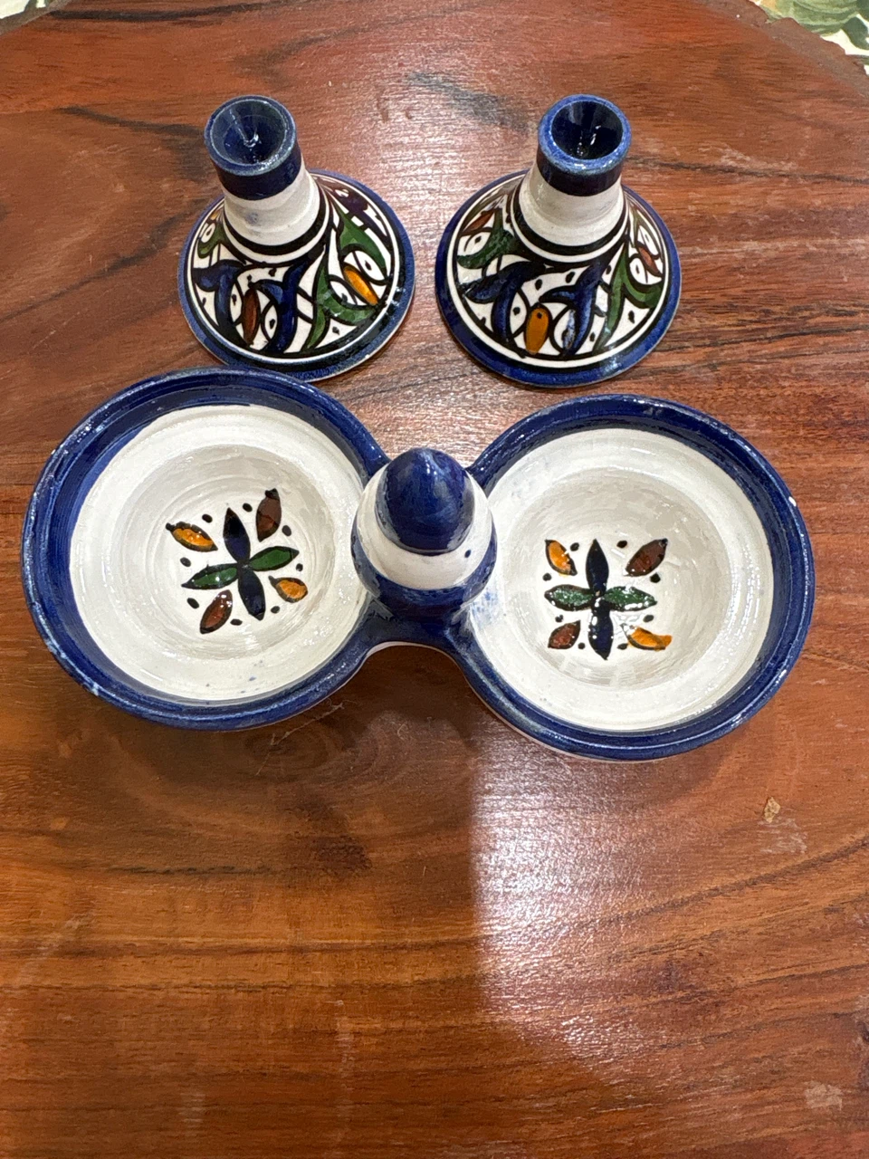 Ceramic Double Dish with Lids - photo 3