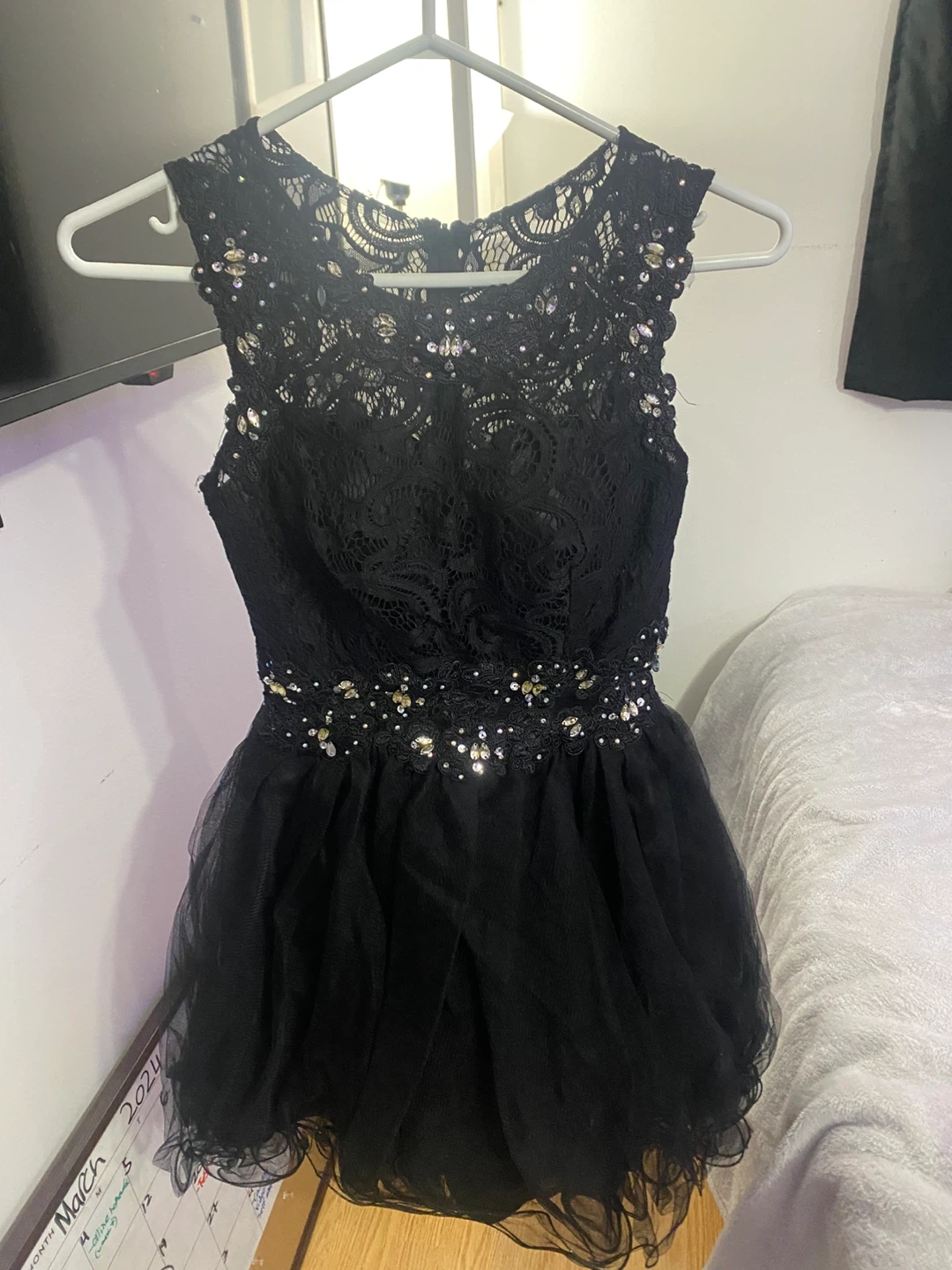 NEW 2xs black grad dress - photo 2