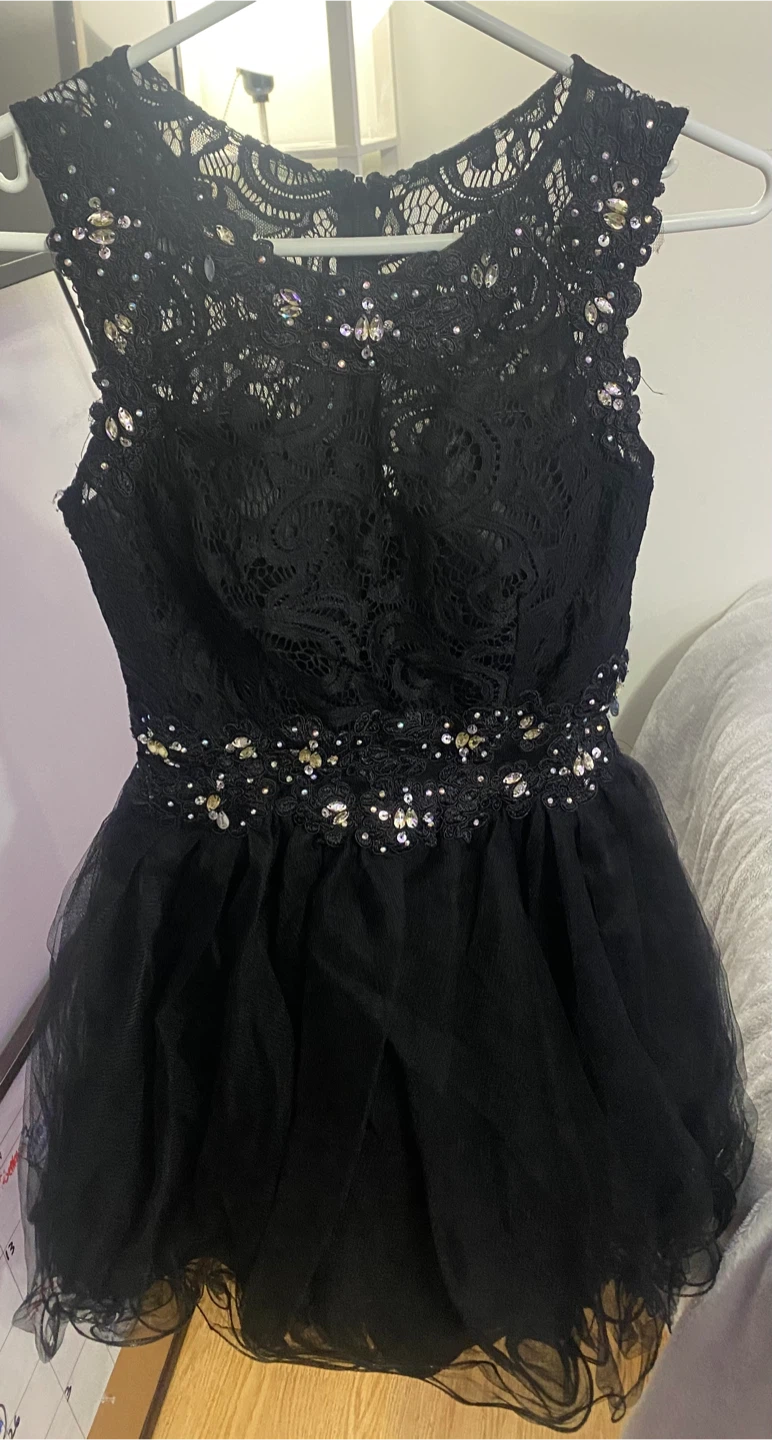 NEW 2xs black grad dress - photo 3