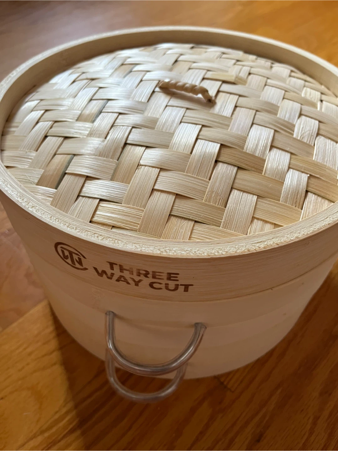 Three Way Cut Bamboo Steamer Set with Liners