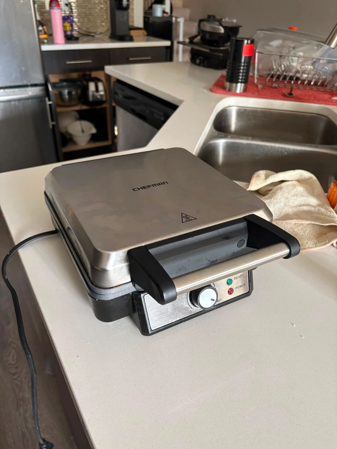 Chefman Stainless Steel Belgian Waffle Maker