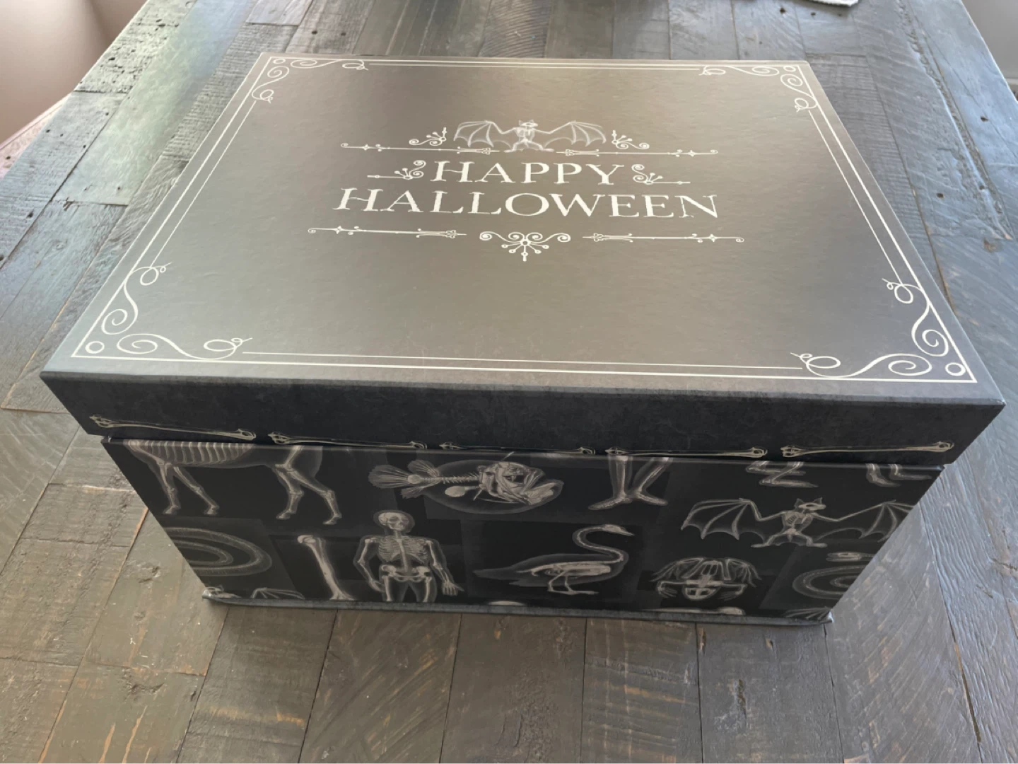 NEW - Decorative Halloween storage box w magnetic closure