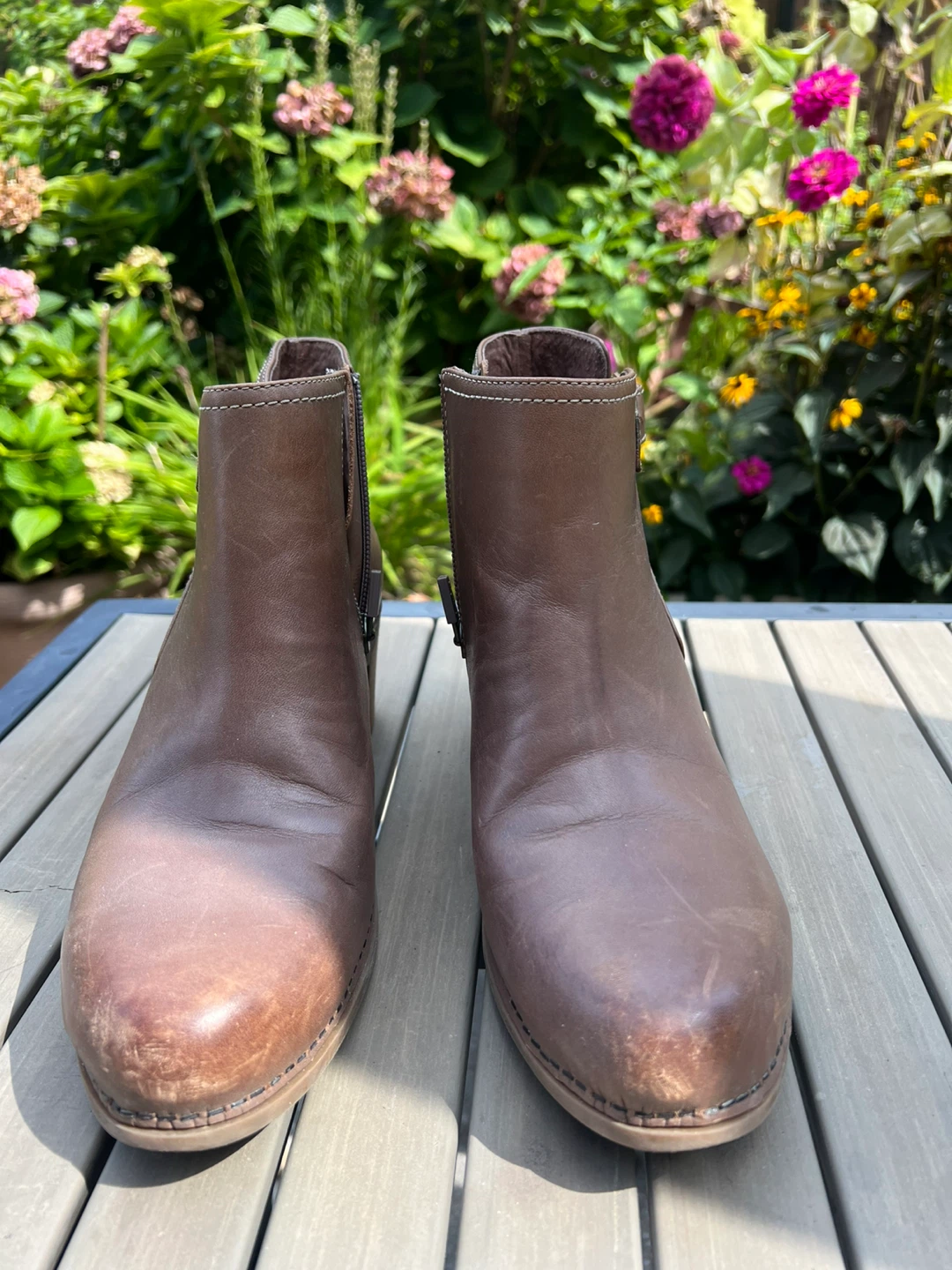 Dansko Brown Leather Ankle Boots Size 40 - photo 2