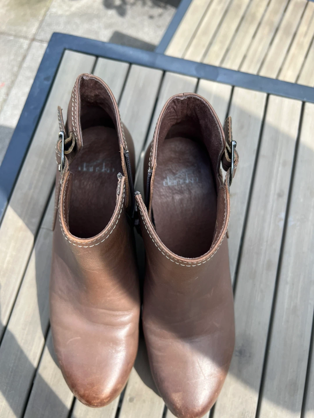 Dansko Brown Leather Ankle Boots Size 40 - photo 4