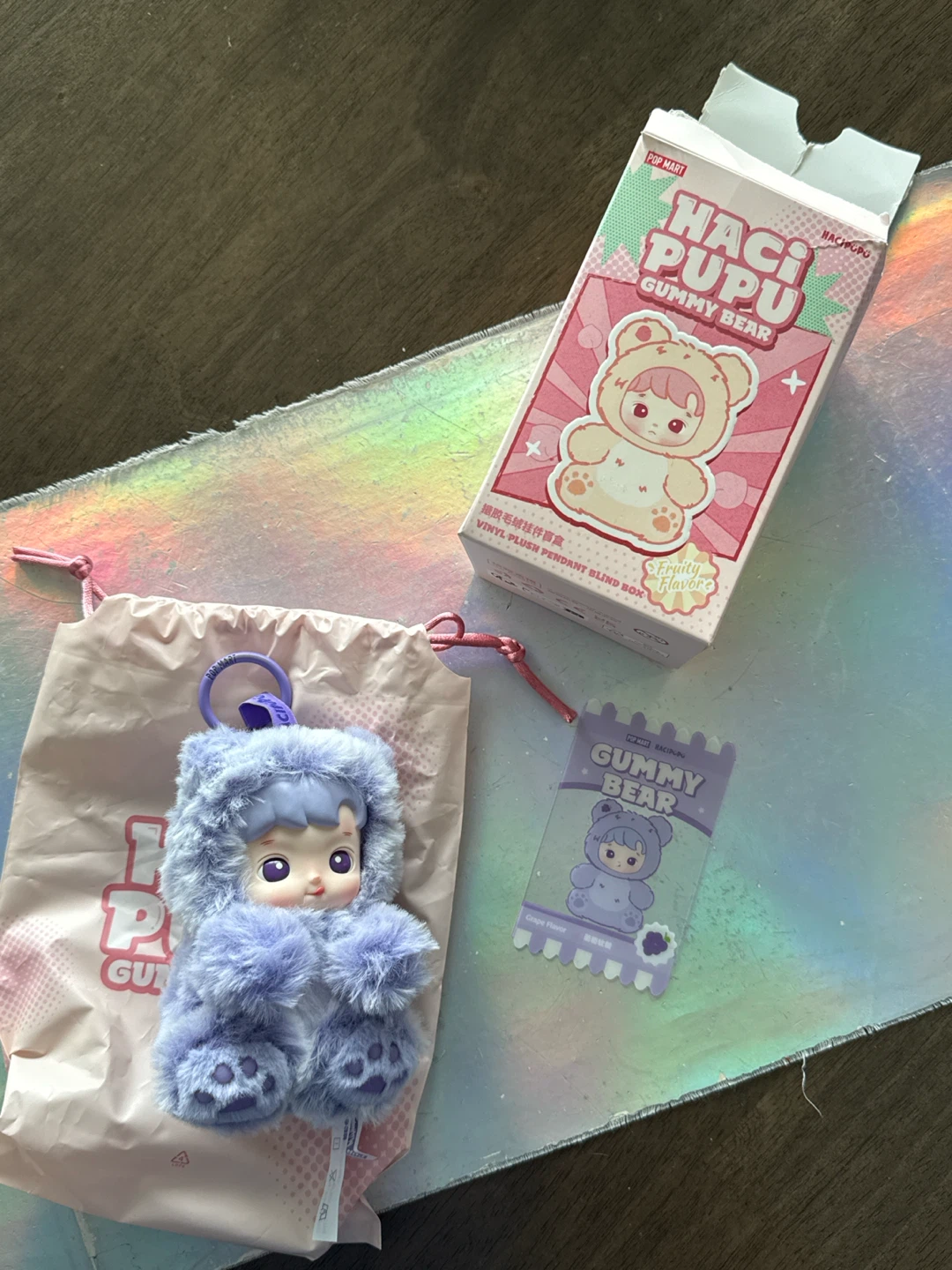 POP MART Hacipupu Gummy Bear Grape Scented Pendant Blind Box - photo 3