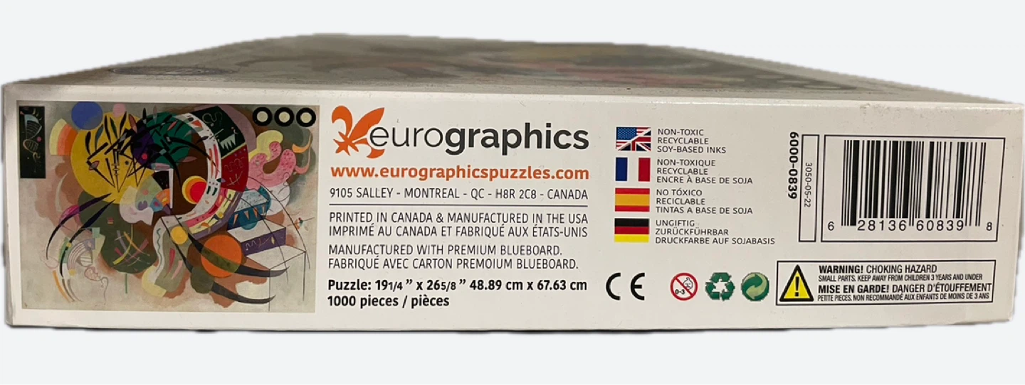 Eurographics Curve Jigsaw Puzzle 1000 Pieces - photo 3