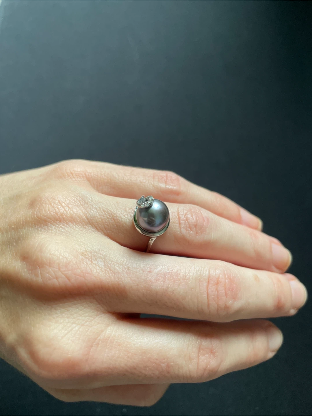Pearl and 925 Sterling Silver Ring - photo 2
