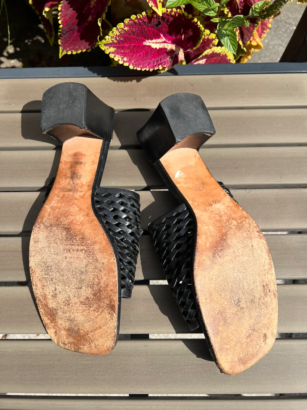 Cole Haan Black Woven Mules Heels Size 8.5 - photo 5