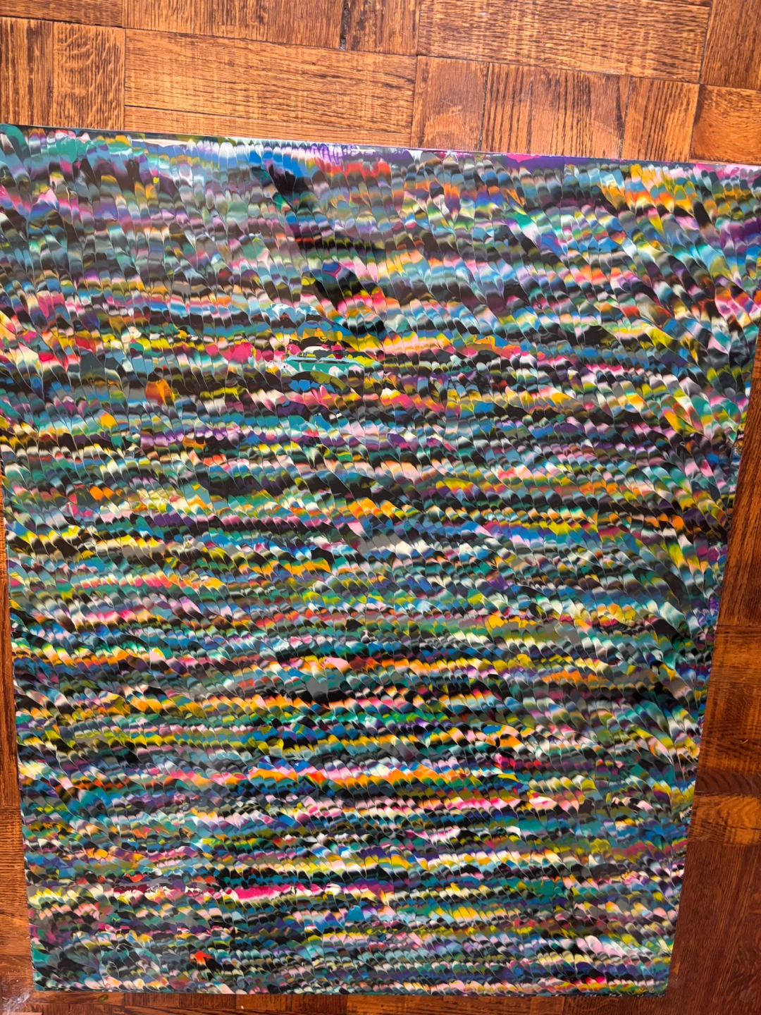 Unique Textured Mixed Media Wall Art Painting 2011 - photo 2