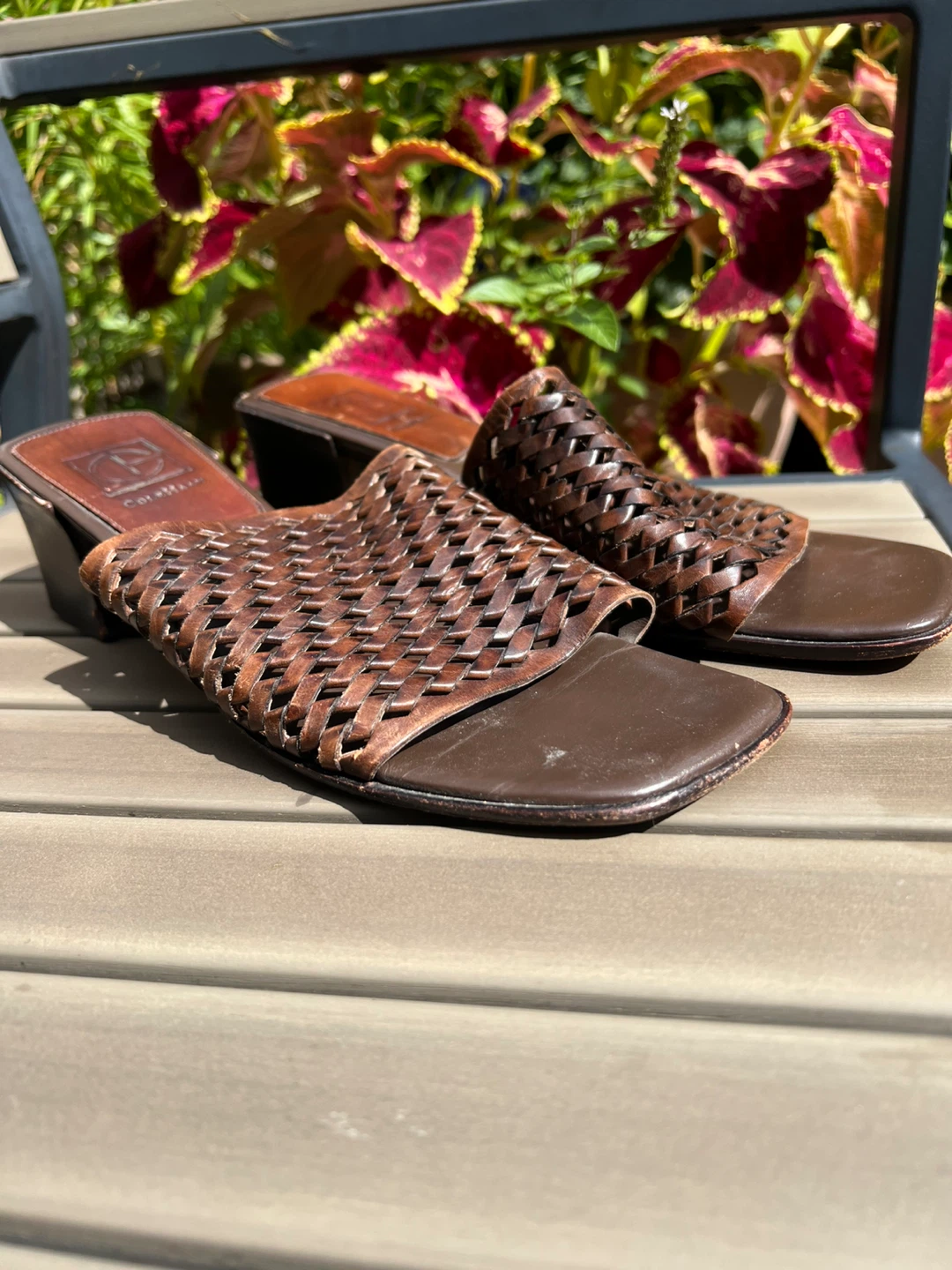 Cole Haan Woven Leather Slides w8.5 - photo 2