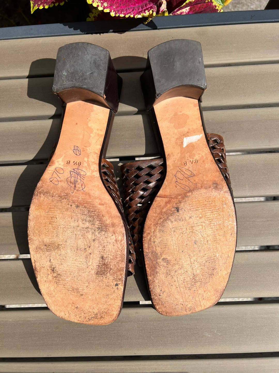 Cole Haan Woven Leather Slides w8.5 - photo 4