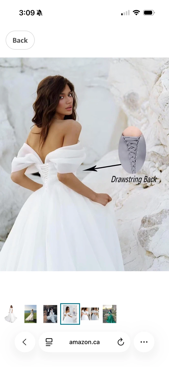 White Formal/Wedding Dress *NEVER WORN* - photo 3
