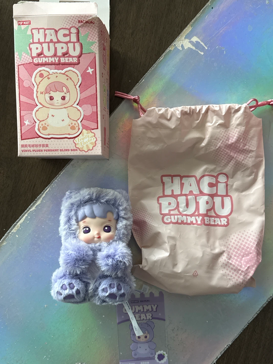 POP MART Hacipupu Gummy Bear Grape Scented Pendant Blind Box