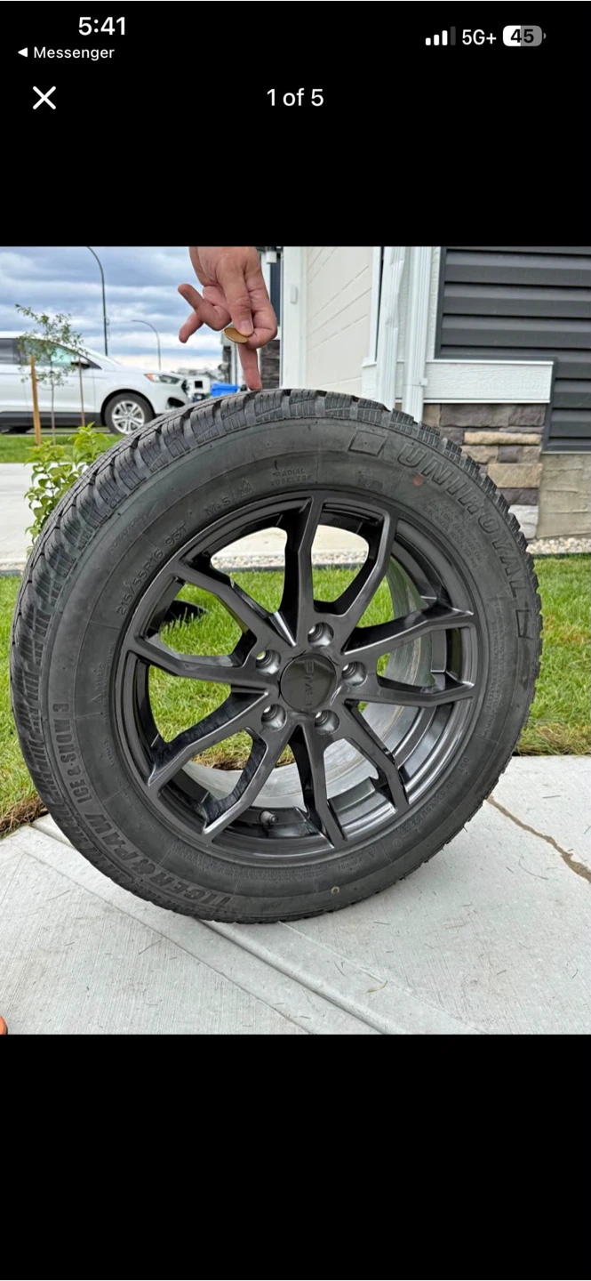16 Inch RWC Rims and Winter Tires set