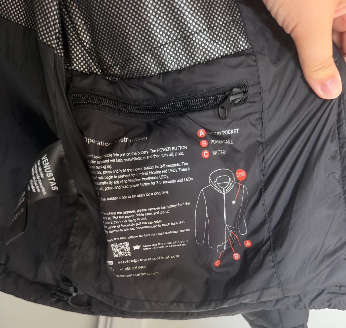 Venustas down heated puffer jacket - photo 3