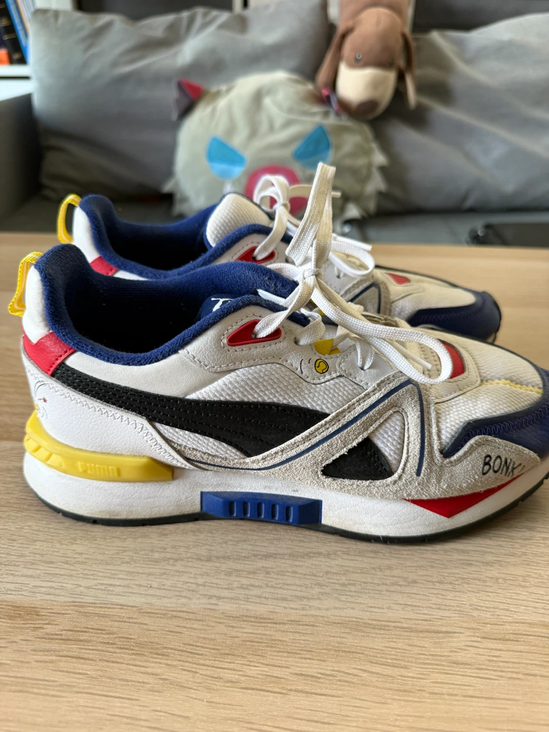 PUMA-Peanuts Mirage Mox Jr (Big Kids) Snoopy White/Blue