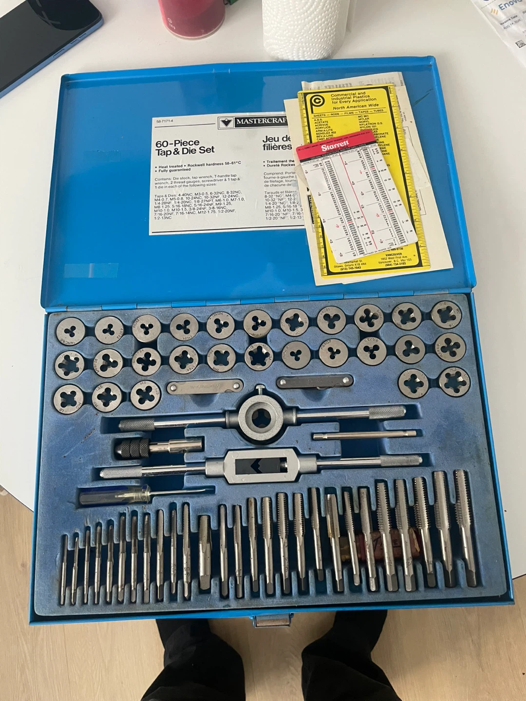 Mastercraft 60-Piece Tap & Die Set