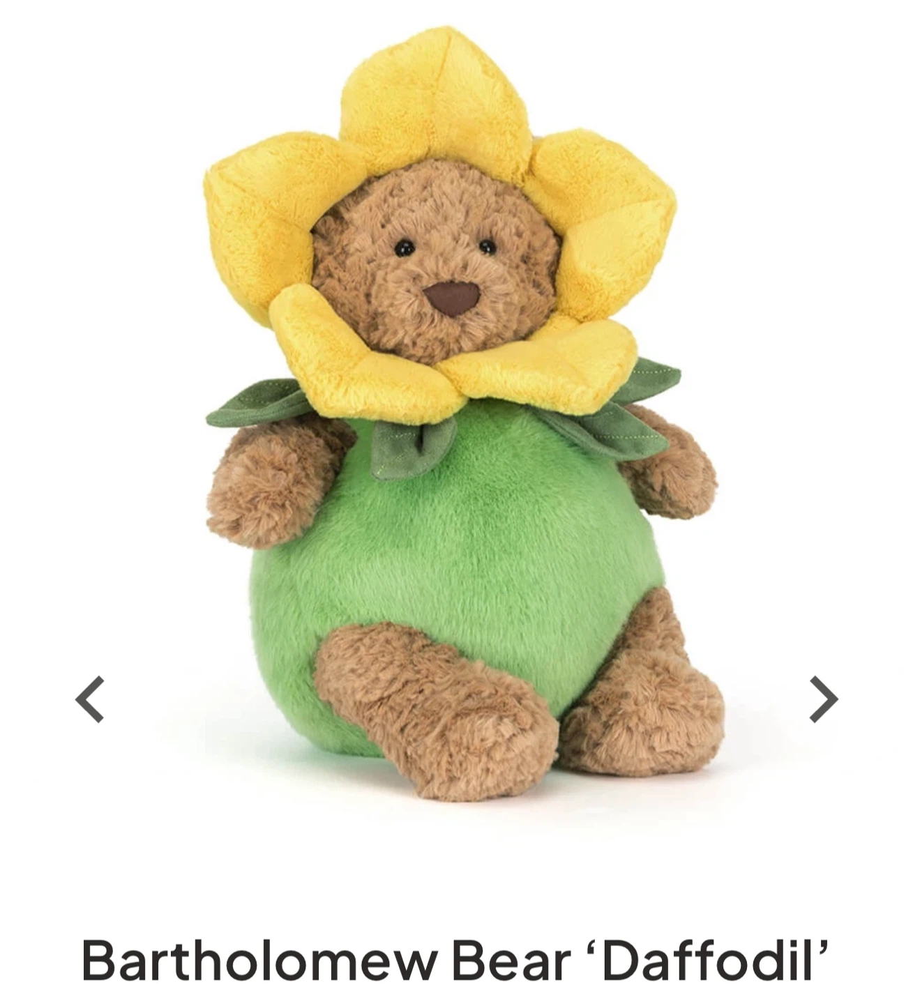 Jellycat Bartholomew Bear Daffodil Plush - photo 3