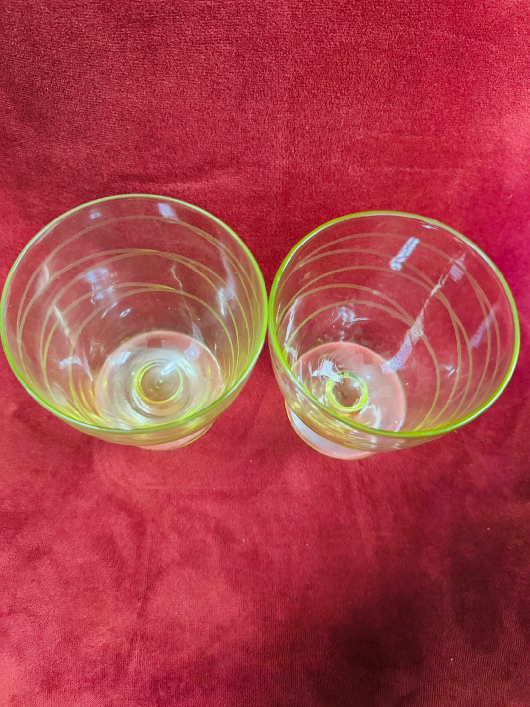 Pair of Vintage IKEA Pralin Glasses Swirl Design - photo 3