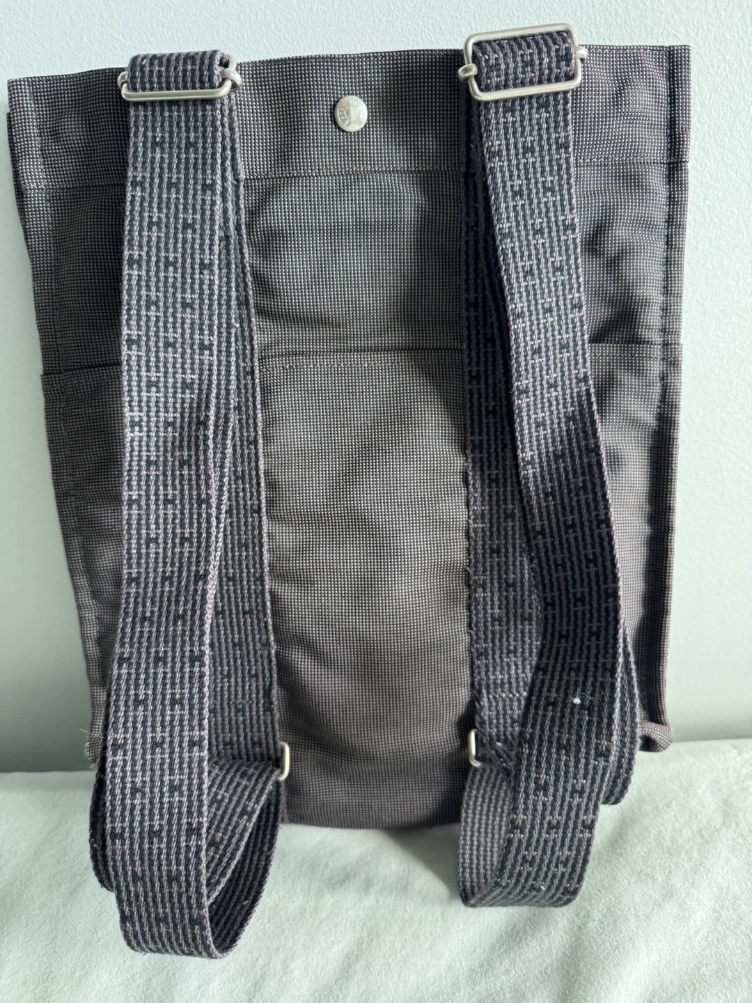 100% Authentic Hermes Herline Backpack Ad MM Gray - photo 2