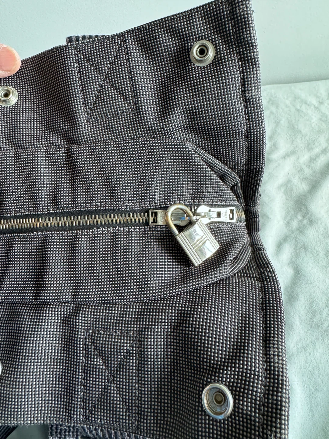 100% Authentic Hermes Herline Backpack Ad MM Gray - photo 3