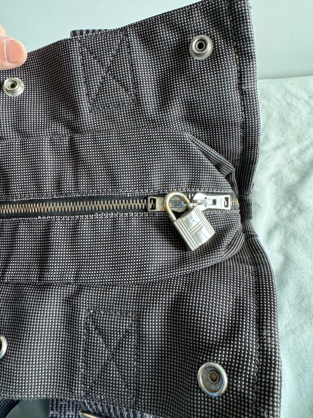 100% Authentic Hermes Herline Backpack Ad MM Gray - photo 4