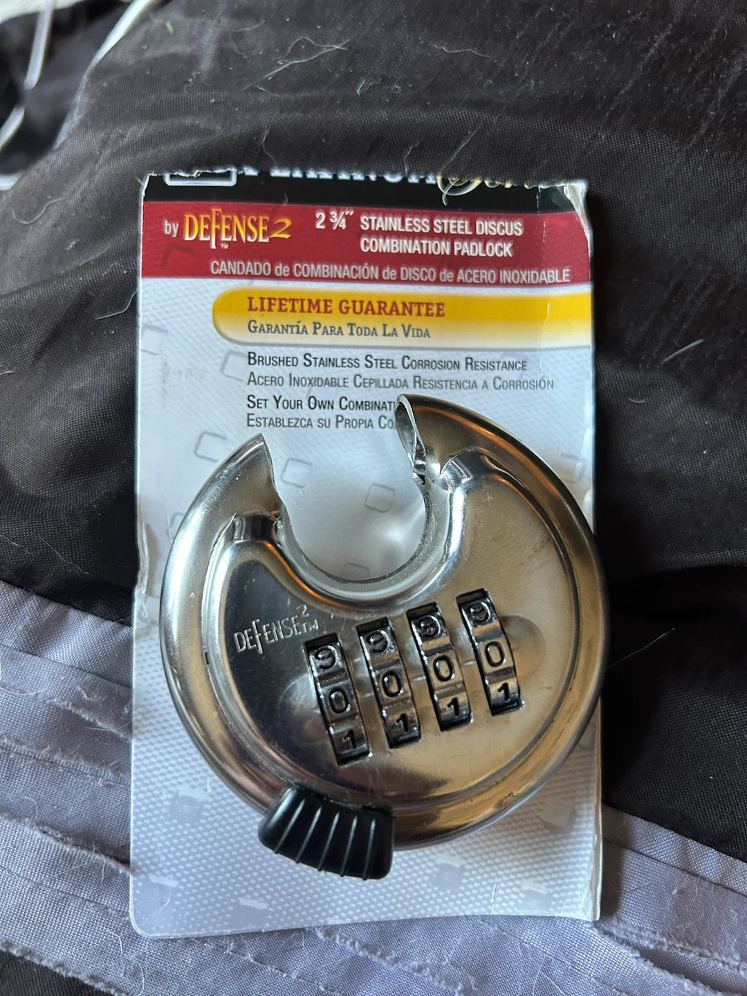 Defense 2 3/4 inch Stainless Steel Discus Combination Padlock - photo 3