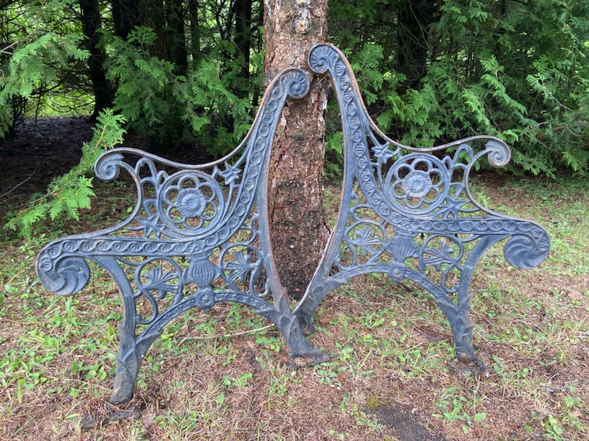 Cast iron bench ends