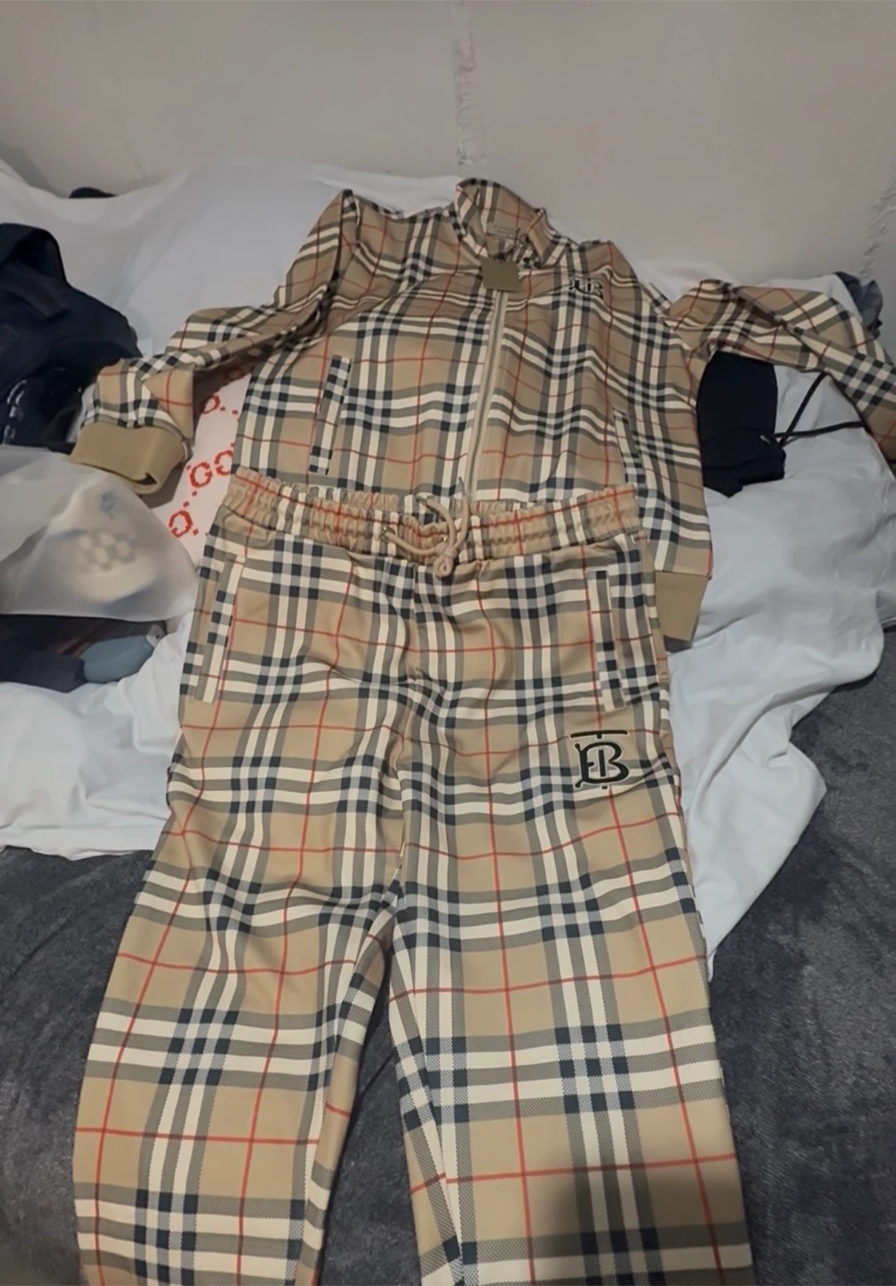 Burberry Check Tracksuit Set