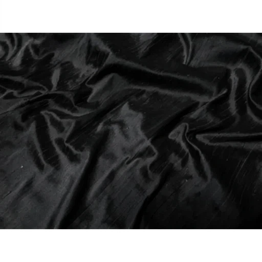 Black silk black out curtains grommets 2 panels (57" x 98") - photo 2