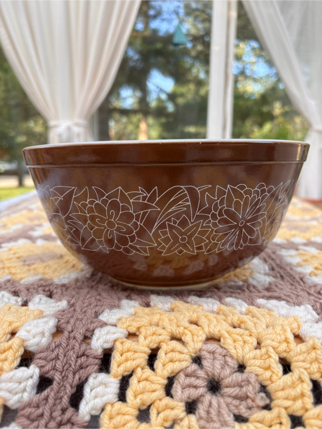 Vintage Pyrex Woodland 4-piece Mixing Bowl Set - photo 2