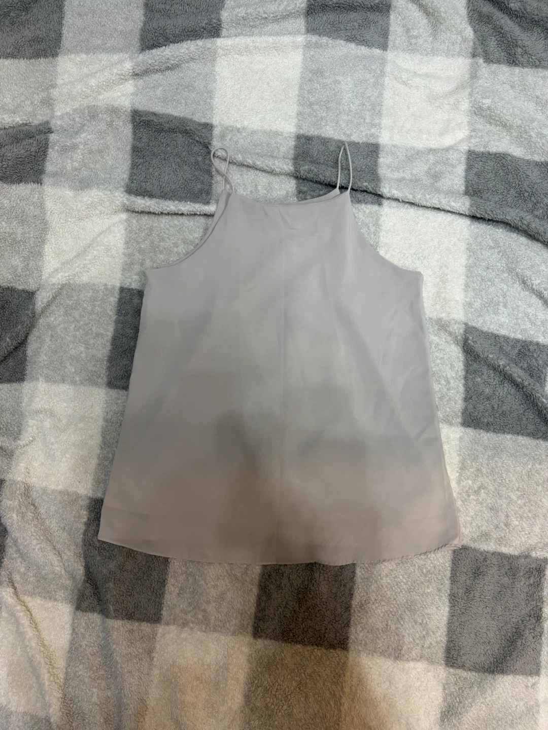 Light Grey Spaghetti Strap Cami Top