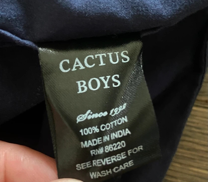 EUC: Cactus Boys Short Sleeve Button Up Shirt 13-14 yrs - photo 5