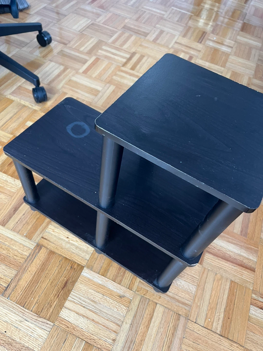 3 Tier Black Wooden Shelf - photo 4