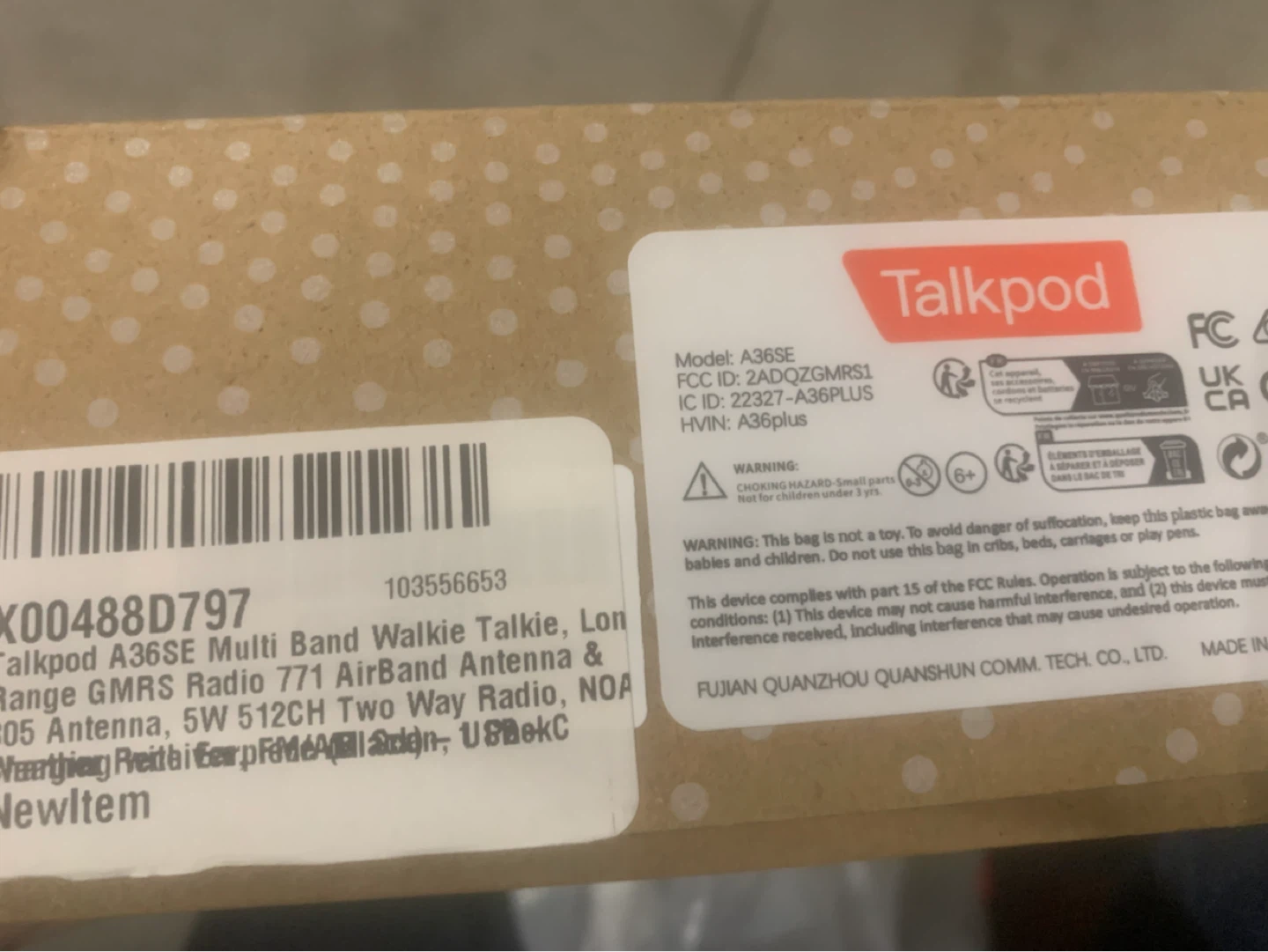 Talkpod A36SE Multi Band Walkie Talkie - photo 2