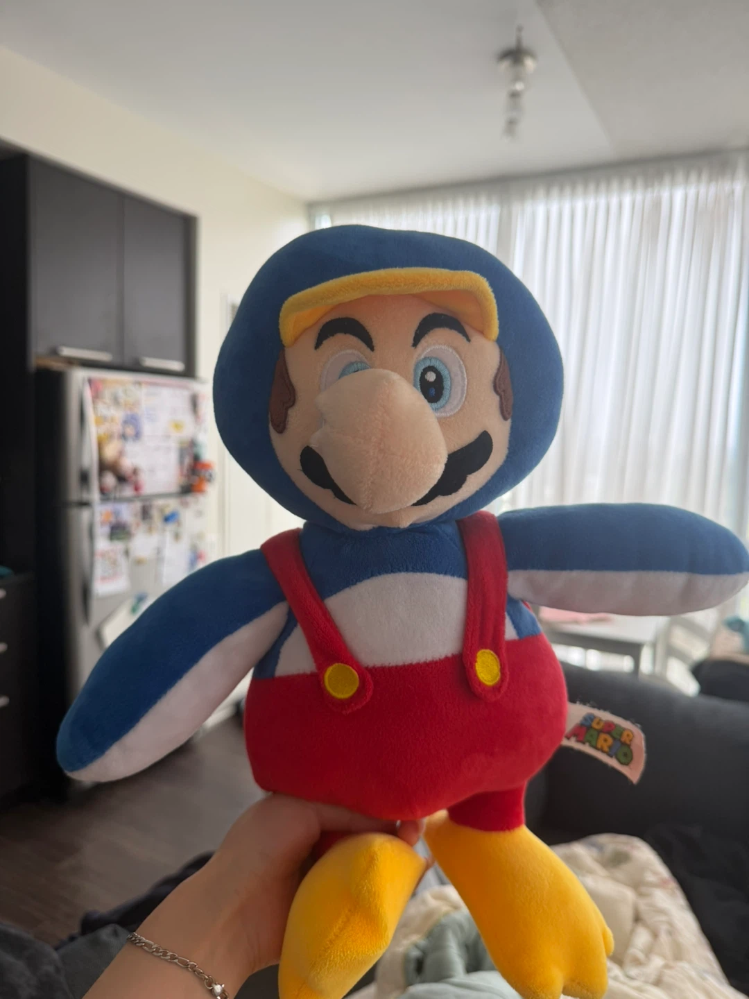 Penguin mario plush (open seam on nose)