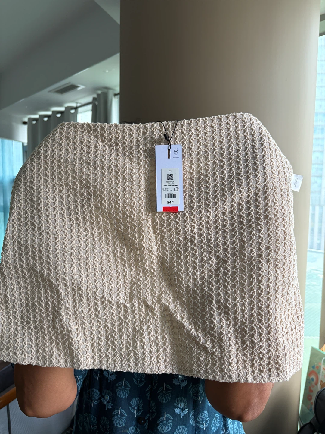 Dynamite Women's Crochet Mini Skirt - Size M - photo 2