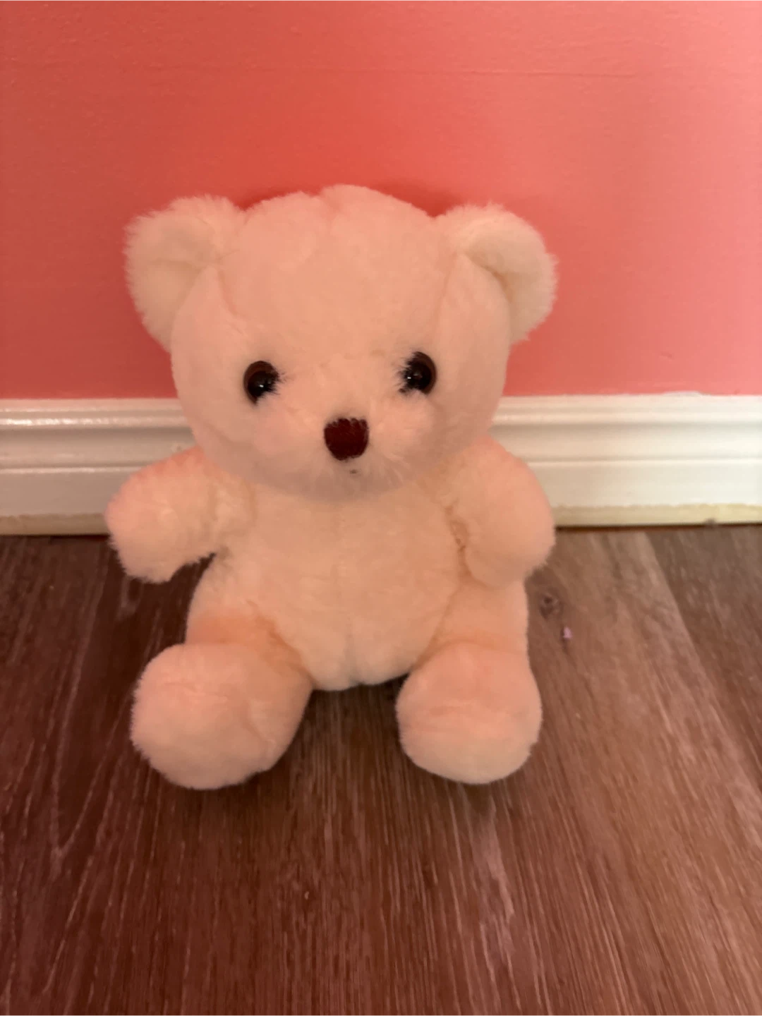 Cream coloured teddy bear plush
