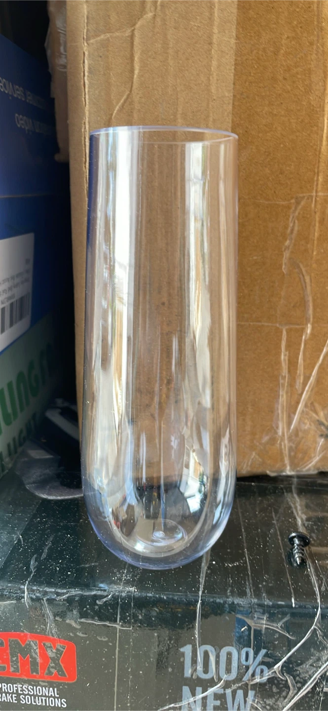 Reli. 50 Pack Clear Plastic Champagne Flutes