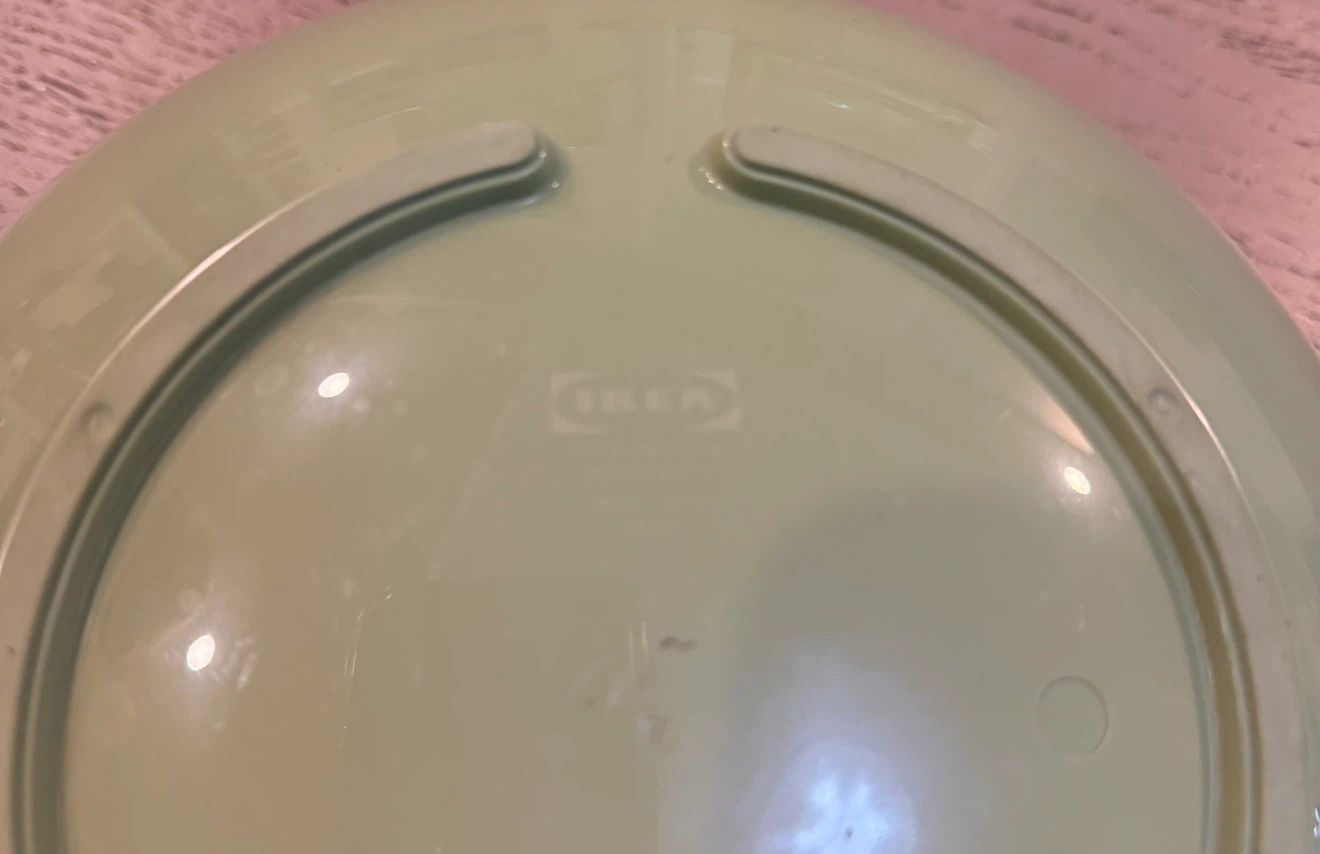 IKEA green mixing bowl with lid - photo 5